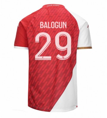 AS Monaco Folarin Balogun #29 Hjemmebanetrøje 2023-24 Kort ærmer